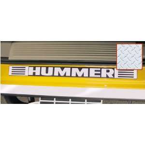   Diamond Plate SS Door Sill Letter Overlays, for the 2007 Hummer H2 SUT