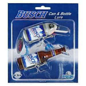  Busch Beer Can & Bottle Lure with Mustad Hooks Sports 