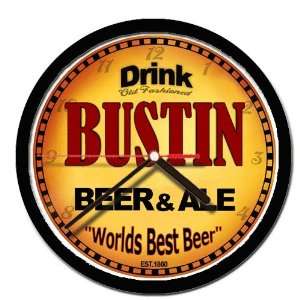  BUSTIN beer and ale cerveza wall clock 