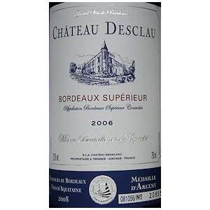   2006 Chateau Desclau Bordeaux Superieur 750ml Grocery & Gourmet Food