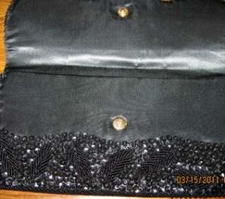Gorgeous 50s/60s Vintage Hand Beaded Clutch Evening Bag  