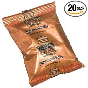 Boyers Coffee Butterscotch Toffee, 1.75 Ounce Bags (Pack of 20 
