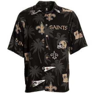   Spooner New Orleans Saints Black Hawaiian Button Up Shirt (XX Large