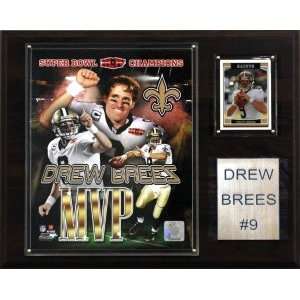  New Orleans Saints Drew Brees Super Bowl XLIV MVP 12x15 