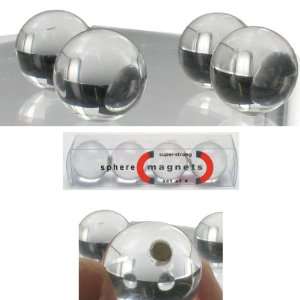  Clear Sphere Magnets   Super Strong Rare Earth Kitchen 