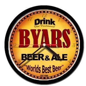  BYARS beer and ale cerveza wall clock 