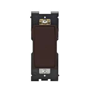   Switch RE153 WB for 3 Way Applications, 15A 120/277VAC, in Walnut Bark