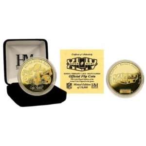  Super Bowl XLIV Official 24KT Gold Flip Coin Everything 