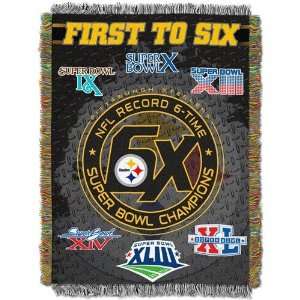  NFL Pittsburgh Steelers Super Bowl XLIII Champions Black 6 