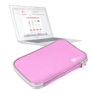 Sleek Pink Water Resistant Neoprene Protective Laptop Sleeve For Apple 