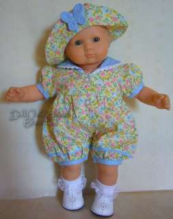 DOLL CLOTHES fits Bitty Baby Butterfly Bubble Set & Hat  
