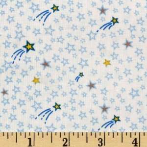  44 Wide Marty Goes To Mars Stars Cream Fabric By The 