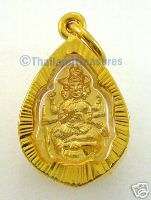 22K Gold Protecting Thai Buddha / Stupa Amulet Pendant  