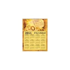   50th Golden Wedding Anniversary Calendar Magnet 2011 