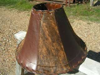 Leather Cowhide Lamp Shade Southwest Western 2200  