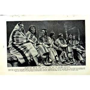 c1920 BLACKFEET INDIANS MEDICINE MEN CANADA CAMP BABIES  