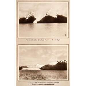 1950 Photogravure Beagle Channel Strait Tierra Fuego Argentina Chile 
