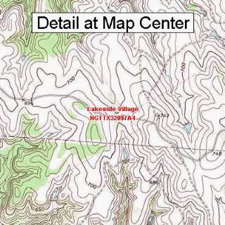  USGS Topographic Quadrangle Map   Lakeside Village, Texas 