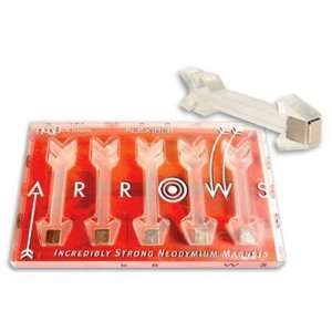  Clear and Flexible Rubber Arrow Magnet 5 Piece Set Toys 