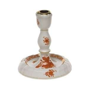  Herend Chinese Bouquet Rust Single Candlestick