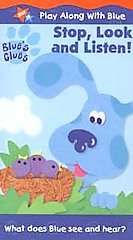 Blues Clues   Stop, Look and Listen VHS, 2000  
