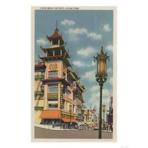  Business District in Chinatown   San Francisco, CA Giclee 