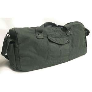  Pewter Voyage Duffle Bag Washed Cotton Canvas