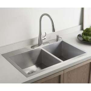  Kohler K 3823 4 Vault Offset Kitchen Sink