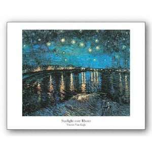  Starlight Over Rhone by Vincent van Gogh 8.875x11 Art 