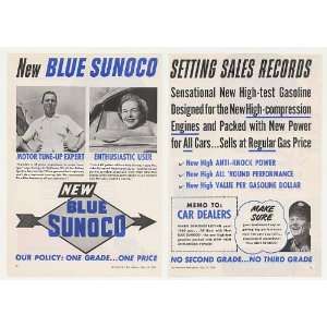  1950 George Robinson Mrs J Ostrom Blue Sunoco Gasoline 2 