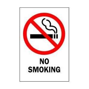 No Smoking Sign,10 X 7in,r And Bk/wht   BRADY  Industrial 