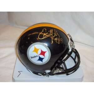  Ernie Mills Pittsburgh Steelers Autographed Mini Helmet 