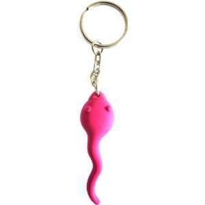  Sperm Keyring   Joke/Funny Gift (Pink) Patio, Lawn 