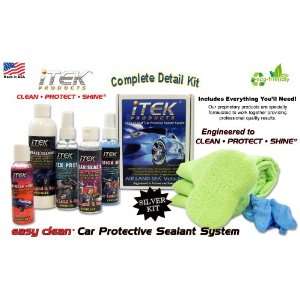 iTEK Car Automotive No Wax Eco friendly Wash Sealant Detailing Kit