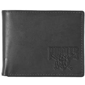  Pangea MLB Pittsburgh Pirates Black Leather Wallet Sports 