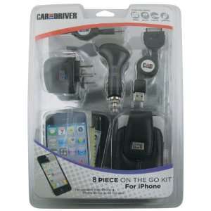  Car and Driver CDIPH8PK 8 Piece On the Go Cable/Charger 