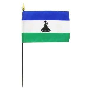  Lesotho 4 x 6 Stick Flag Patio, Lawn & Garden