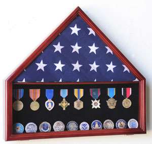 Display Case for 3x5 Flag medal Memorabilia Shadow Box  