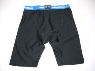   PAIR OF UNDER ARMOUR SMALL BLACK ATHLETIC COMPRESSION SHORTS  