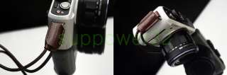 Genuine Leather Camera Wrist strap for Mirrorless Camera   Dark Brown