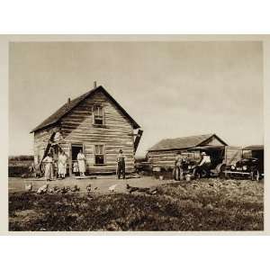  1926 Prairie Post Office Alberta Canada Photogravure 