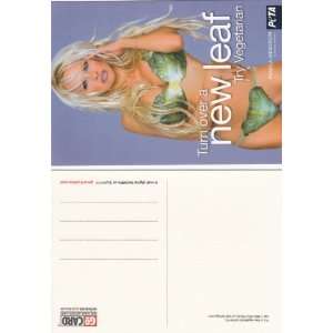  PETA Pamela Anderson Postcard 2002? 