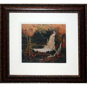 Tom Thomson Unsigned 16 X 20 Print Deluxe Frame Woodland Waterfall 