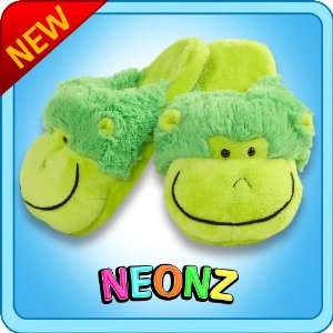  Pillow Pets® Slippers   Neon Monkey   Medium Toys 