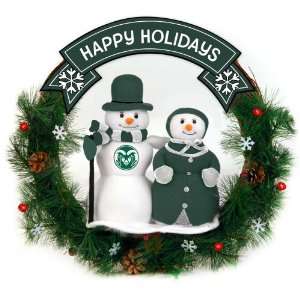  20 NCAA Colorado State Rams Happy Holidays Snowman 
