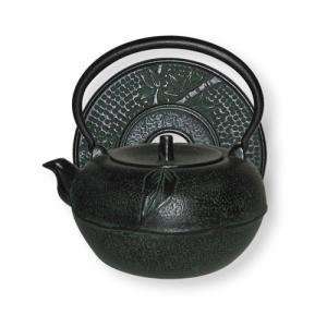  Cast Iron Stove Top 54 Ounce Teapot   Green SOLD OUT, DUE 