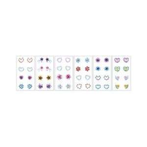  Glamorous Jewels Cell Phone Stickers Hearts, Stars 