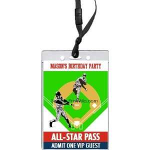  Baseball All Star Pass Invitation