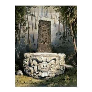  Frederick Catherwood   Idol And Altar At Copan Giclee 