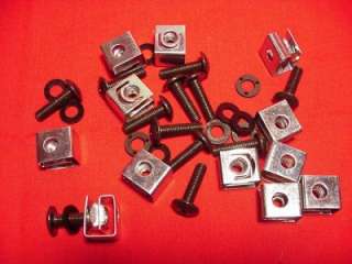 SKB / GATOR TYPE  RACK MOUNT CLIPS with SCREWS and NYLON WASHERS 